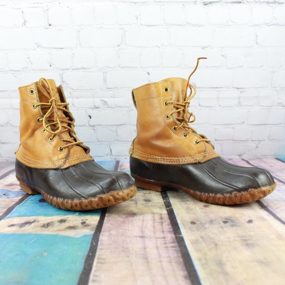 LL BEAN Maine Hunting Shoe Duck Boots USA Size 9 M - Picture 3 of 9